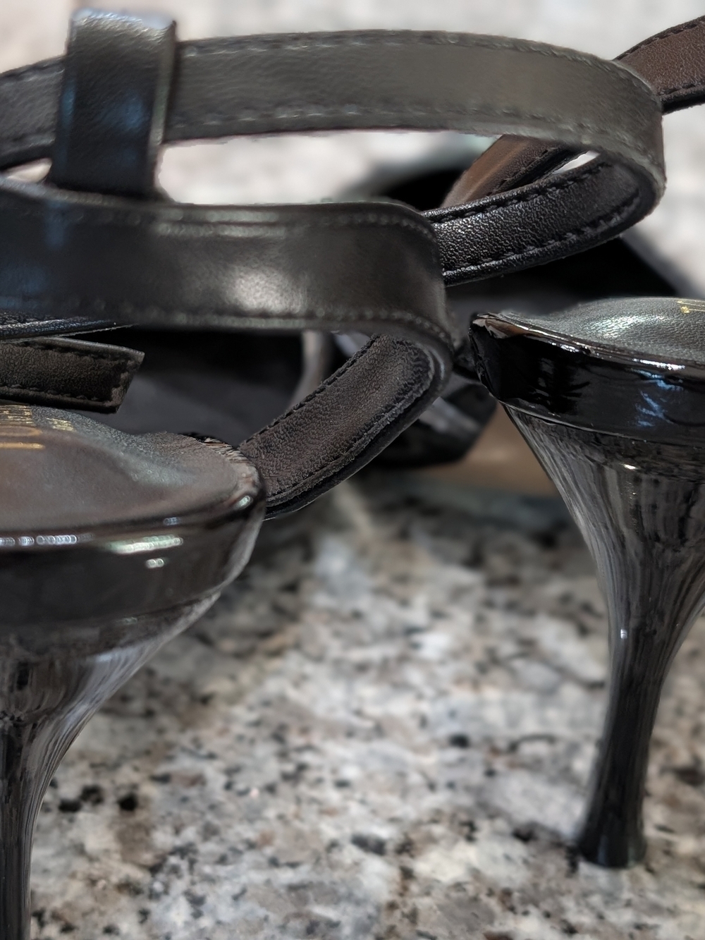 Torgeis New York Black Patent Heels | Pointed Toe Slingback | Size 10 | Chic Dre - Picture 12 of 15